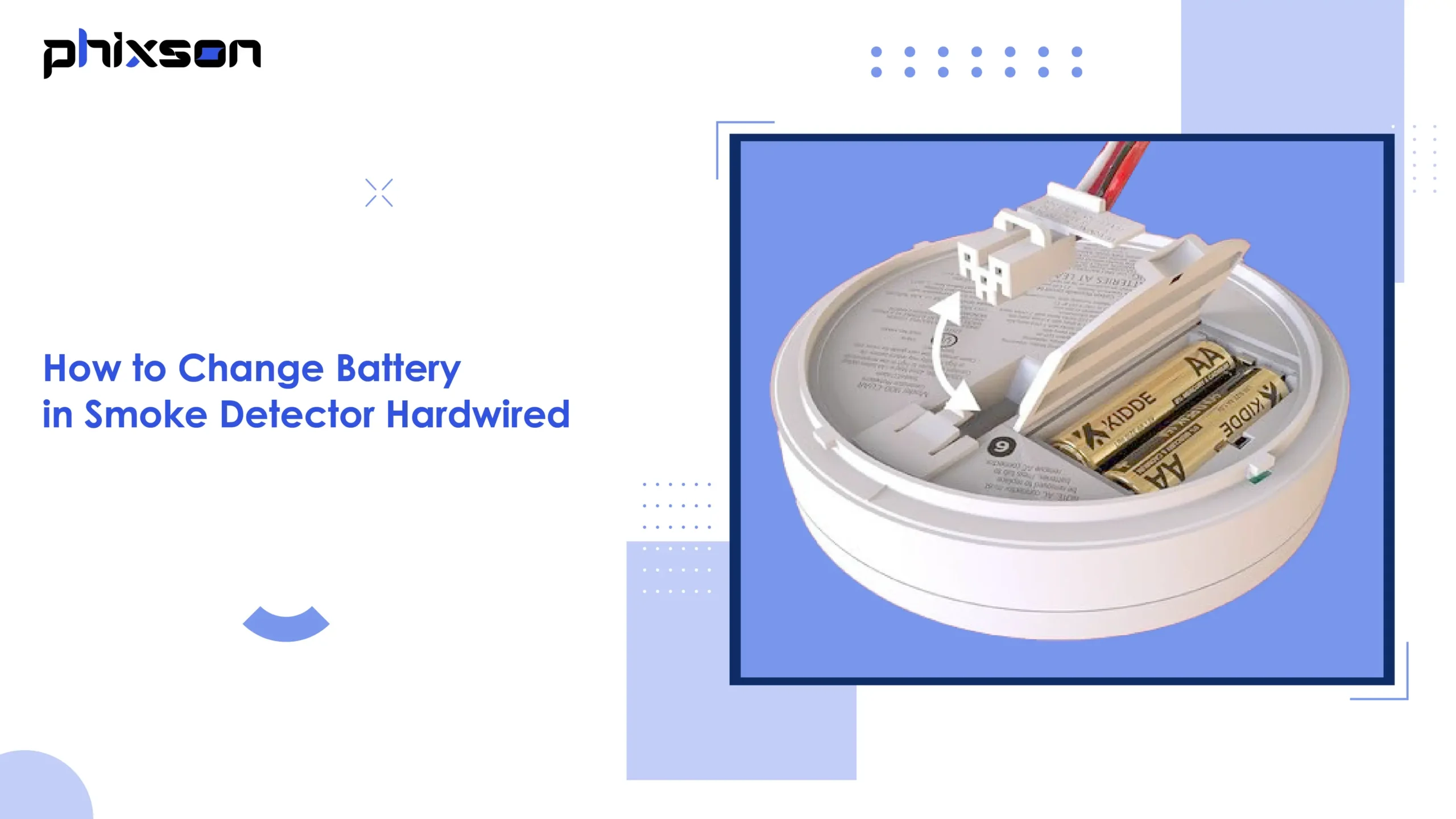 So wechseln Sie die Batterie in einem festverdrahteten Rauchmelder